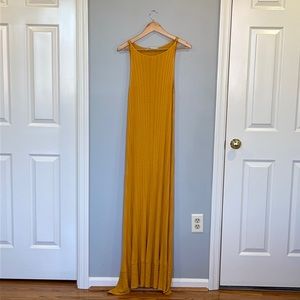 Zara Sunflower Knit Maxi Dress